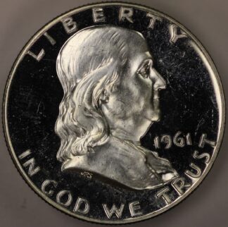 Auction - 1961 Franklin Half Dollar Proof Impaired (Has Marks From Handling)