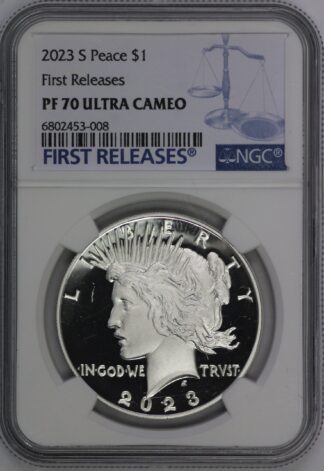 2023 S Peace Dollar PF70 First Releases NGC