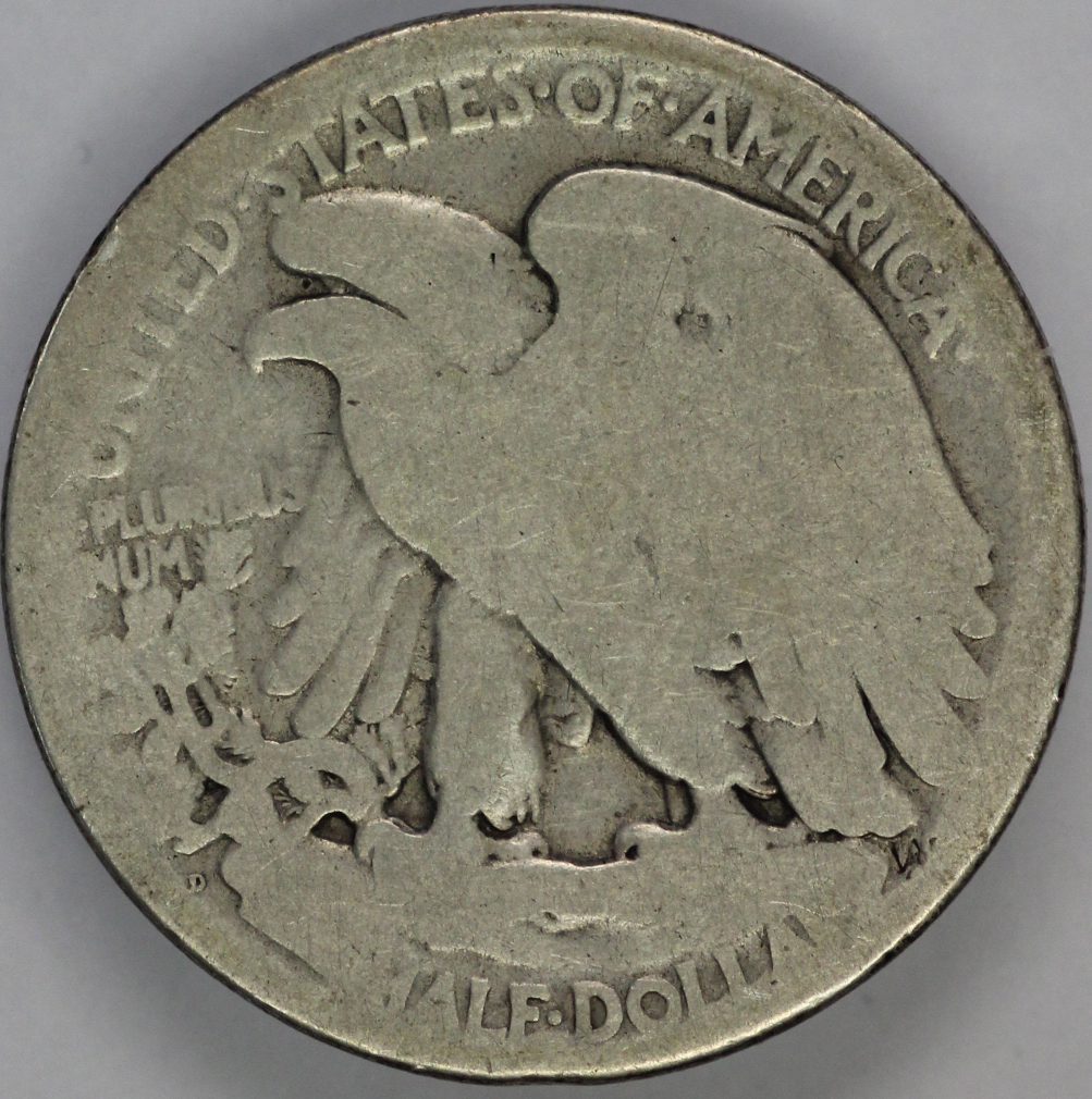1921 D Walking Liberty Half Dollar - AG - Key Date - Image 3