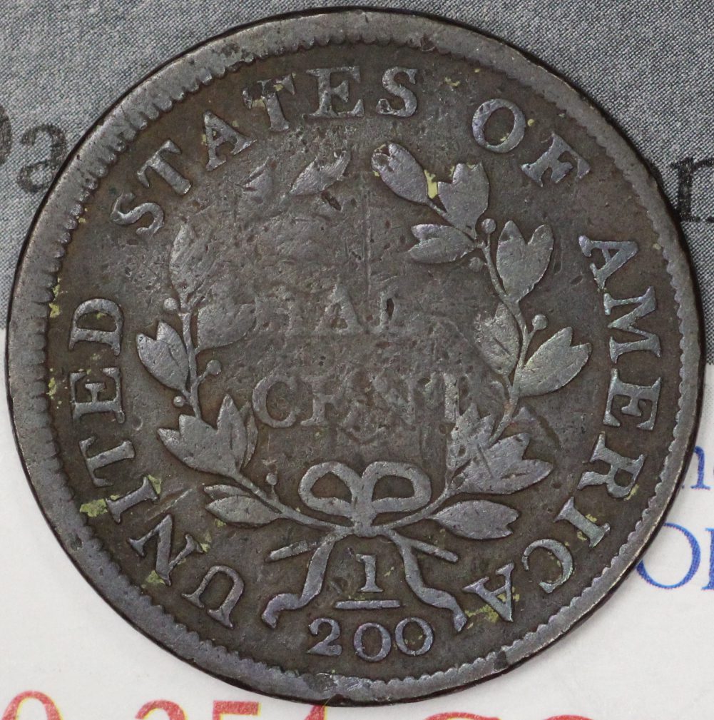 Auction - 1803 Draped Bust Half Cent Environmental Damaged - Image 3