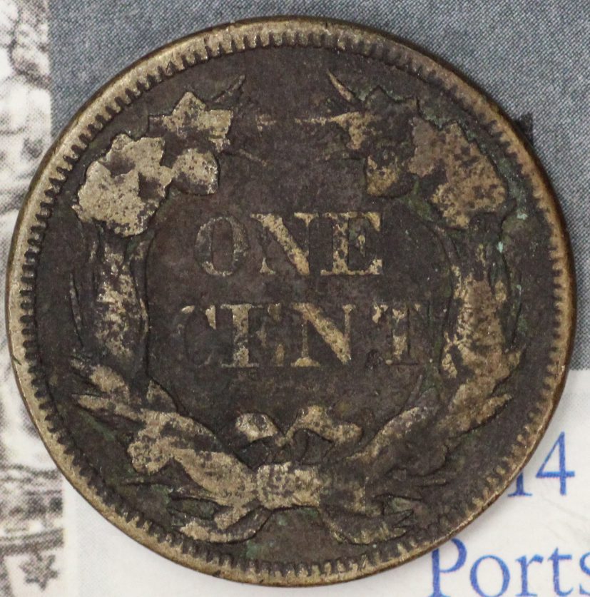 Auction - 1857 Flying Eagle Cent Corroded - Image 2