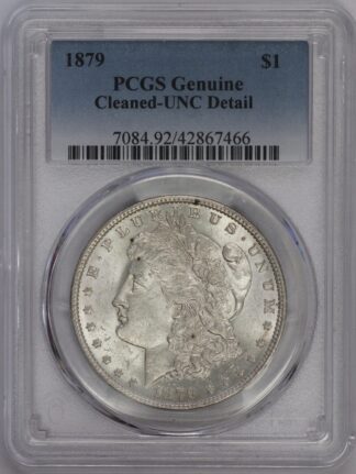 Auction - 1879 Morgan Dollar PCGS Cleaned PCGS