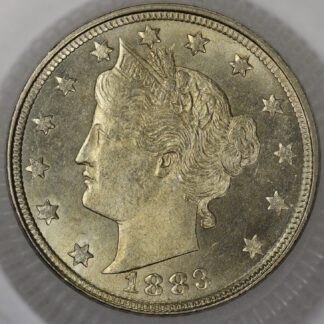 Auction - 1883 Liberty V Nickel UNC Toned