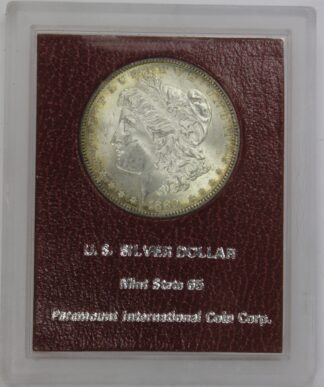 Auction - 1889 Morgan Dollar Paramount Holder Toned