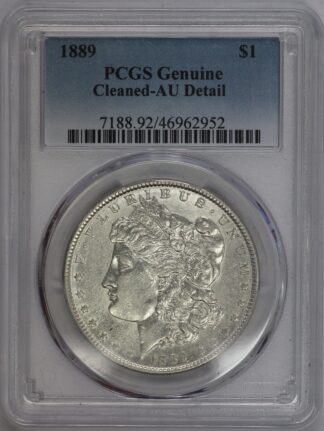 Auction - 1889 Morgan Dollar Cleaned AU PCGS