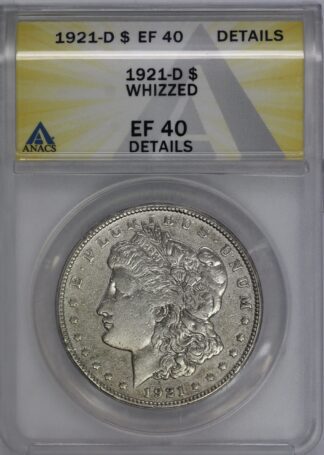 Auction - 1921 D Morgan Dollar Whizzed EF40 ANACS