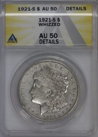 Auction - 1921 S Morgan Dollar Whizzed AU50 ANACS