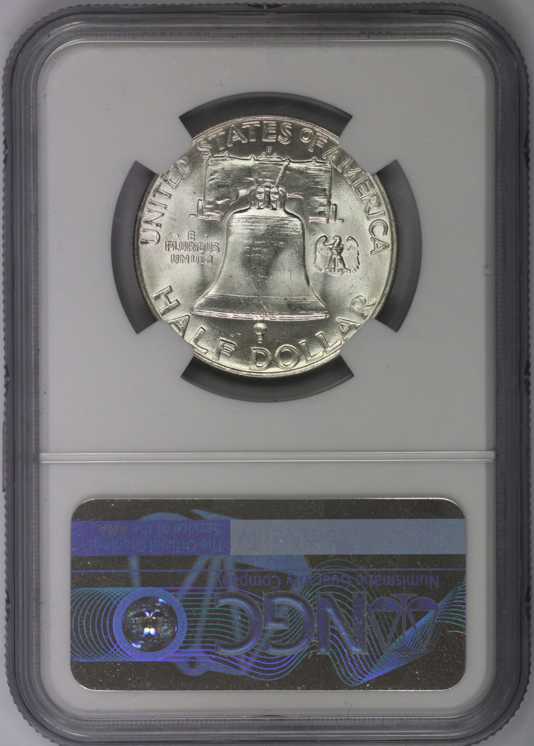 Auction - 1954 D Franklin Half Dollar MS63 FBL NGC - Image 3