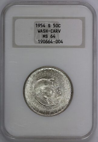 Auction - 1954 S Washington Carver Commemorative Half Dollar MS64 NGC