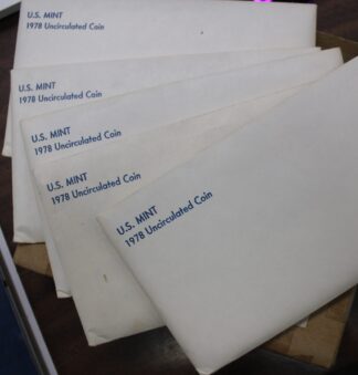Auction - 1978 P D Clad Mint Sets In Original Box 5 Sets Total
