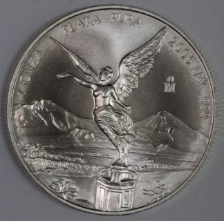 Auction - 2005 Mexico Silver Libertad - 1 Ounce .999 Fine Silver
