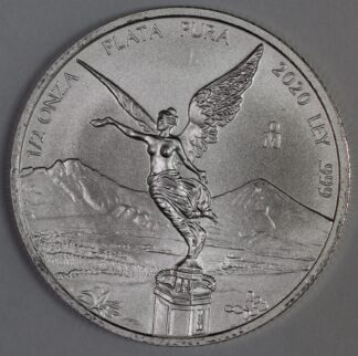 Auction - 2020 Mexico Silver Libertad - 1/2 Ounce .999 Fine Silver