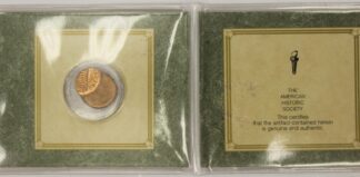 AUCTION- U S Mint Error Off Center Penny In Case No Date