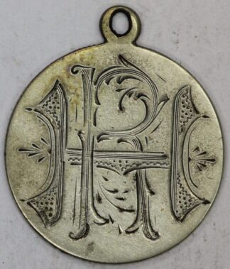 AUCTION-  Love Token on a 1876 Seated Liberty Quarter