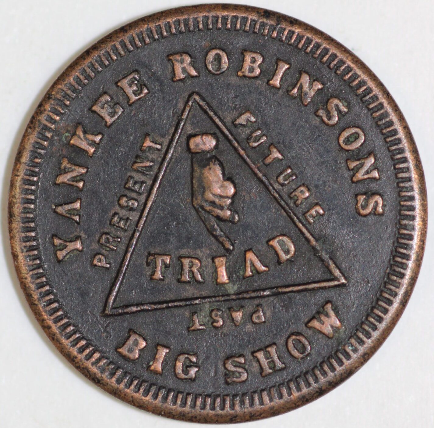 Civil War Store Card 1863 Yankee Robinson Circus in Cincinnati Ohio - Image 2