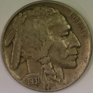 Auction - 1931 S Buffalo Nickel VF