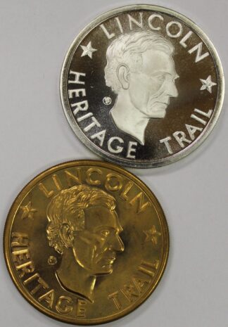 AUCTION- 1969 Lincoln Heritage Trail Medals Kentucky Indiana Illinois Silver & Bronze Varieties