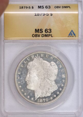 Auction - 1879 S Morgan Dollar DMPL Obverse MS63 ANACS