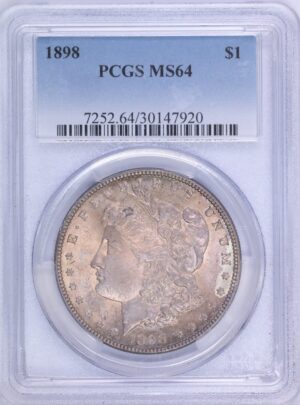 Auction - 1898 Morgan Dollar MS64 PCGS