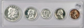 1954 Proof Set 5 Coins In Snap Holder