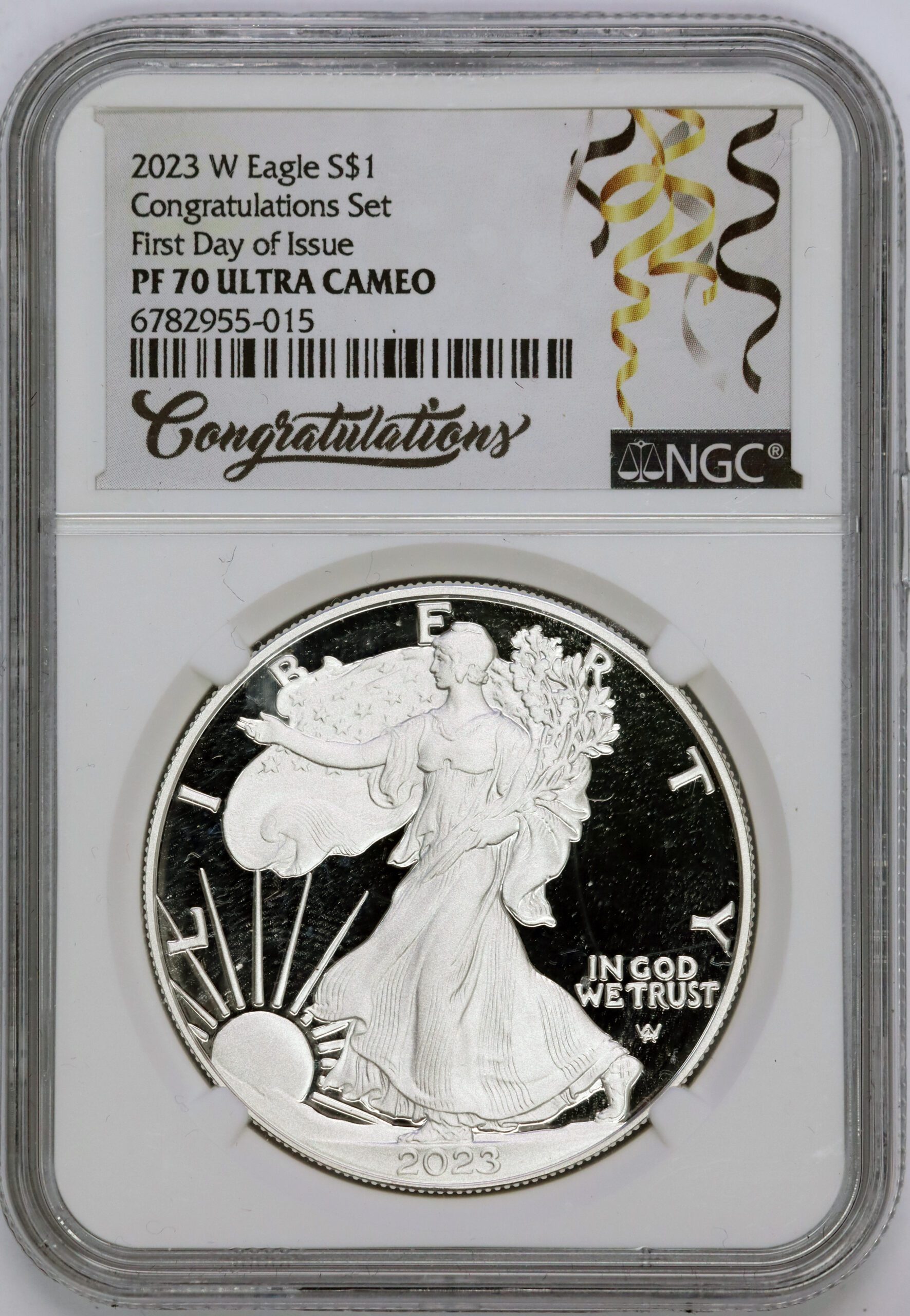 2023　PF70 UC　天龍　5オンス 銀貨 　メダル　NGC PCGS ngc 2023カナダPF70 UltraCameo天龍5オンス銀貨幸運全世界2088枚