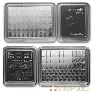 100 Grams .999 Fine Fine Silver Valcambi Suisse CombiBar