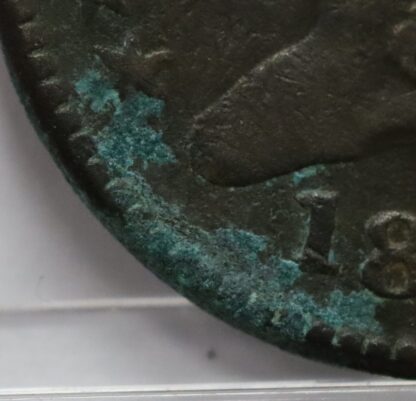 1811 Classic Head Half Cent Key Date VF30 Some Green Verdigris