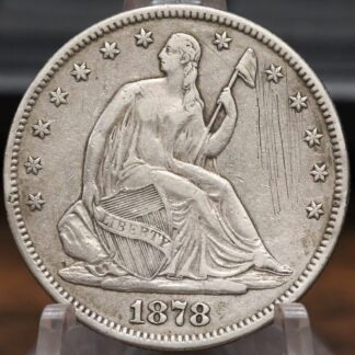 Auction - 1878 Seated Liberty Half - VF Details - Scratched