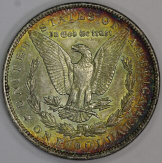 Auction - 1890 Morgan Silver Dollar - Very Nice Reverse Toning