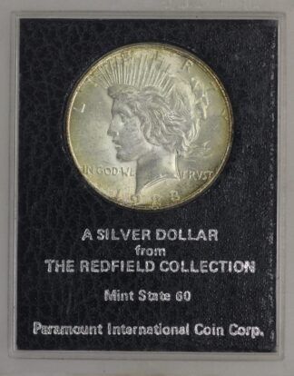 Auction - 1923 S Peace Dollar - Paramount Black - Redfield Collection Hoard