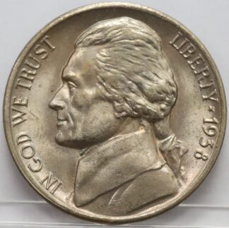 Auction - 1938 D Jefferson Nickel UNC