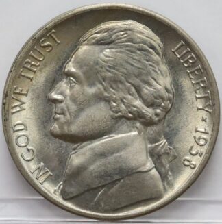 Auction - 1938 S Jefferson Nickel UNC