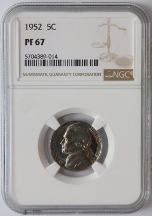 Auction - 1952 Proof Jefferson Nickel PF67 NGC