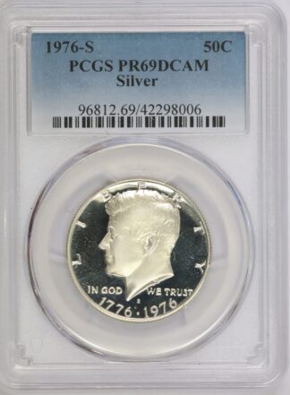 Auction - 1976 S Kennedy Silver Half PCGS PR69 DCAM