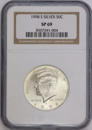 Auction - 1998 S Silver Kennedy Half Dollar SP69 NGC