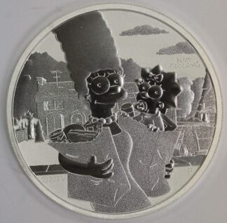 Auction - 2021 Tuvalu The Simpsons - Marge Simpson - One OZ .9999 Fine Silver
