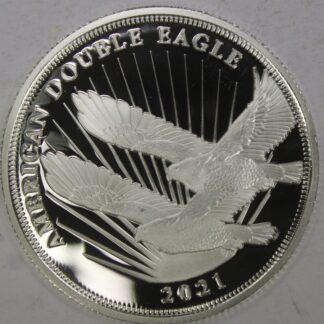 AUCTION-  2021 American Double Eagle $2 Silver Coin from Cook Islands 1/2 OZ .999 Pure Silver