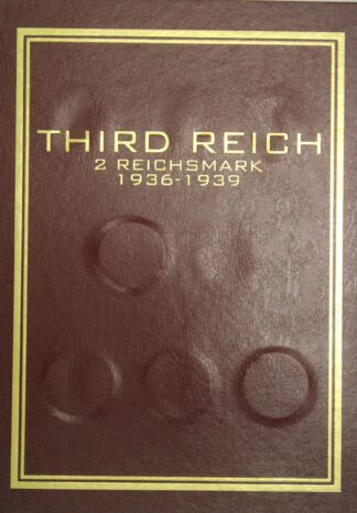 AUCTION-  Germany Third Reich 2 Reichmark 1936-1939 Folder with Different 17 Coins