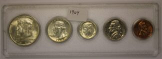 1964 Year Set Half Dollar, Quarter, Dime, Nickel and Cent Circulated