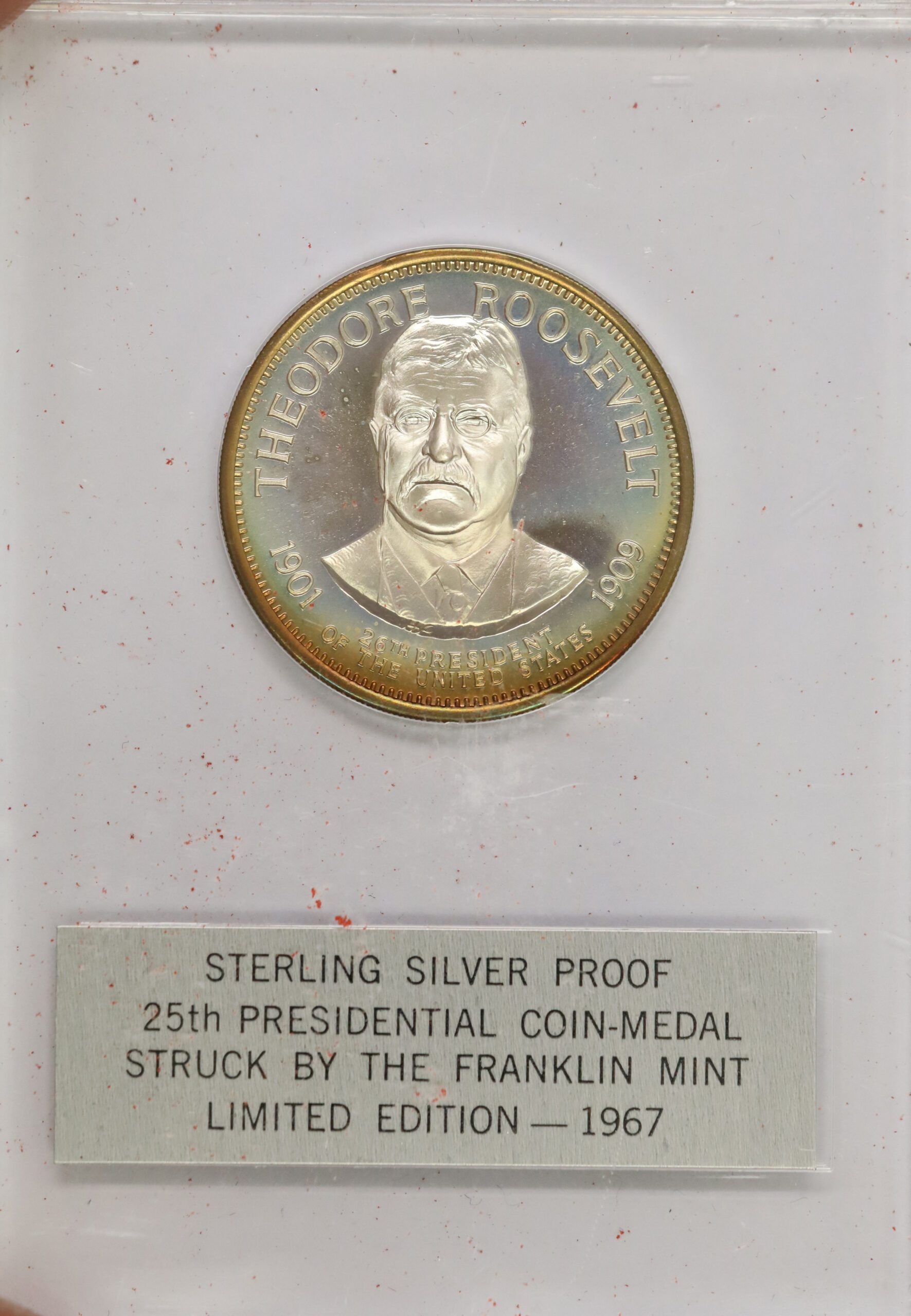 Auction – 1967 Theodore Roosevelt Sterling Proof Medal – Portsmouth Coin \u0026  Currency Co, image size:1771x2560