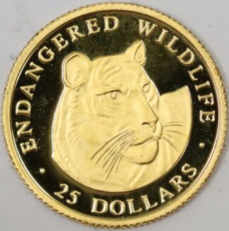 Auction - 1997 Cook Island Wildlife Gold $20 1.21 Grams .999