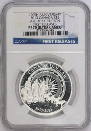 Auction - 2013 Canada Dollar Artic Expedition PF70 NGC