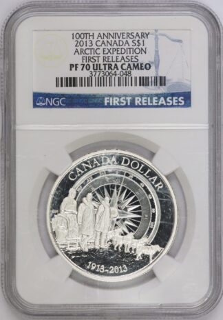 Auction - 2013 Canada Dollar Artic Expedition PF70 NGC
