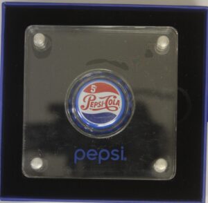 Auction - 2022 Republic Of Chad 500 Francs Silver Pepsi Bottle Cap OGP