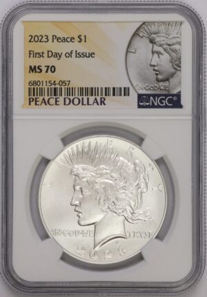 Auction - 2023 Peace Dollar MS70 NGC