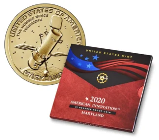2020 S American Innovation $1 Coin Reverse Proof Set - Maryland