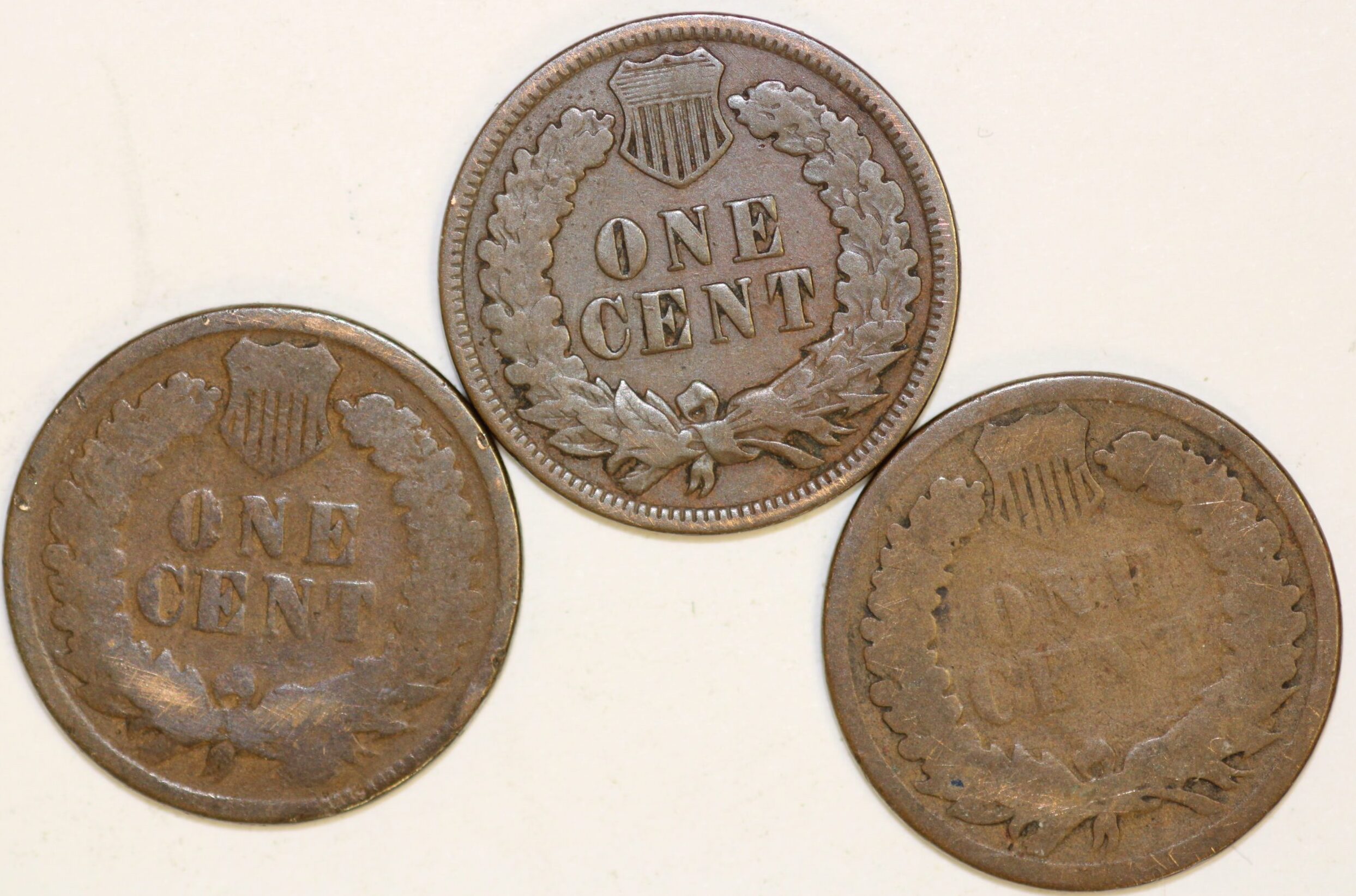 AUCTION- 1882, 1883 & 1887 Indian Head Cents Circulated - Image 2