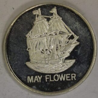 AUCTION-   One Ounce Silver Round Mayflower California Mint International Trade Unit