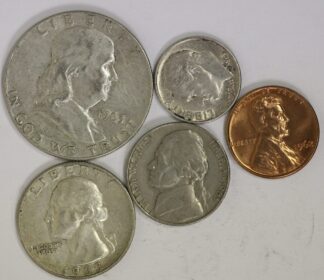 1963 Year Set Half Dollar, Quarter, Dime, Nickel & Cent Circulated