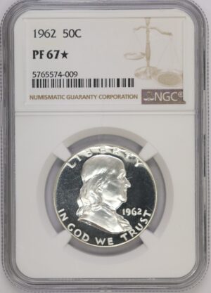 Auction - 1962 Franklin Half Dollar PR67 Star NGC